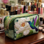 Hummingbirds | Handmade Padded Make-Up Bag