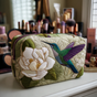 Hummingbirds in the Meadow | Handmade Padded Make-Up Bag
