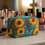 Cheerful Petals | Handmade Padded Make-Up Bag