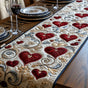 Heart Cascade | Handmade Quilted Table Runner