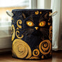 Padded Cat Basket | Handmade Quilted Laundry Basket