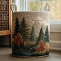 Mountain View | Handmade Quilted Laundry Basket