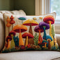 Mushroom Garden | Handmade Padded Cushion Cover