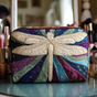 Mysterious Dragonfly | Handmade Padded Make-Up Bag