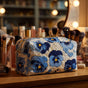 Pansies | Handmade Padded Make-Up Bag