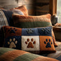 Trail of Footprints | Handmade Padded Cushion Cover