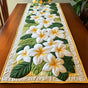 Frangipani Flowers | Handmade Quilted Table Runner