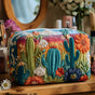 Cheerful Cactus | Handmade Padded Make-Up Bag
