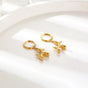 Miniature balloon dog earrings – Gold hoops with fun dog pendant | Handmade