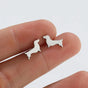 Dachshund Dog Earrings – Minimalist Metal Earrings | Handmade