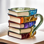 Aurora 3D Book Mug | Handmade
