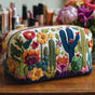 Succulents | Handmade Padded Make-Up Bag