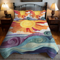 3-Piece Quilted Bed Set - Solar Charm