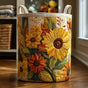 Sunflower Dream | Handmade Quilted Laundry Basket