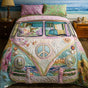 Vintage Van Escape | Handmade Quilted Bedding Set LD06