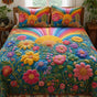 Rainbow Sunburst | Handmade Quilted Bedding Set LD16