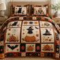 Cozy Spooky Season Halloween | Handmade Quilted Bedding Set LD49