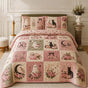 Pastel Spooky Season | Handmade Quilted Bedding Set LD54