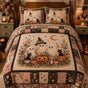 Cute Ghost Halloween | Handmade Quilted Bedding Set LD56