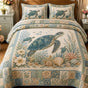 Vintage Sea Turtle | Handmade Quilted Bedding Set LD64