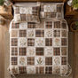 Rustic Plaid & Floral | Handmade Quilted Bedding Set LD105