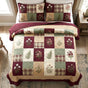 Rustic Botanical Patchwork | Handmade Quilted Bedding Set LD109