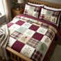 Country Berry Patchwork | Handmade Quilted Bedding Set LD111