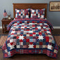 American Heritage Patchwork | Handmade Quilted Bedding Set LD113