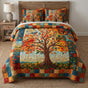 Rustic Tree of Life | Handmade Quilted Bedding Set LD128