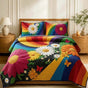 Rainbow Floral | Handmade Quilted Bedding Set LD137