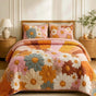 Retro Floral Daisy | Handmade Quilted Bedding Set LD138