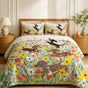 Dachshund Floral | Handmade Quilted Bedding Set LD146