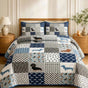 Dachshund Dog Patchwork | Handmade Quilted Bedding Set LD151