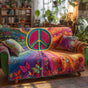 Peaceful Bloom Quilted Seat Sofa LD06