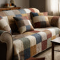Boho Patchwork Quilted Seat Sofa LD45