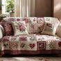 Heart Bloom Vintage Floral Quilted Seat Sofa LD52