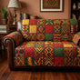 Bohemian Patterned Quilted Seat Sofa LD77