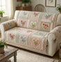 Floral Patchwork Quilted Seat Sofa LD81