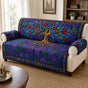 Stained Glass Tree of Life Quilted Seat Sofa LD114