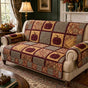 Vintage Fall Patchwork Quilted Seat Sofa LD115