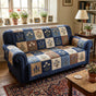 Rustic Floral Patchwork Quilted Sofa Cover LD120