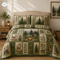 Rustic Wilderness Wildlife | Handmade Quilted Bedding Set LV70