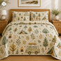 Rustic Cabin & Camping | Handmade Quilted Bedding Set LV100