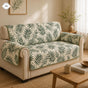 Botanical Palm Leaf Quilted Seat Sofa LV23