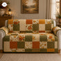 Vintage Floral Patchwork Quilted Seat Sofa LV82