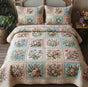 Vintage Floral Patchwork | Handmade Quilted Bedding Set QV34
