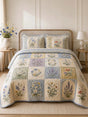 Wildflower Patchwork | Handmade Quilted Bedding Set QV77