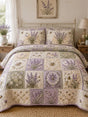 Lavender Bee | Handmade Quilted Bedding Set QV78