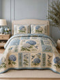 Blue Hydrangea | Handmade Quilted Bedding Set QV79