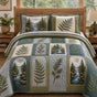 Forest Fern & Waterfall | Handmade Quilted Bedding Set QV99